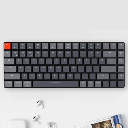 Jual Keychron K3-A1 Ultra-slim Wireless Mechanical Keyboard White Backlight  Low Profile Gateron Mechanical Red Harga Terbaik